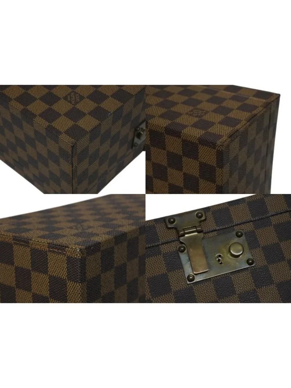 Louis Vuitton Damier Box Order Brown Leather Gold